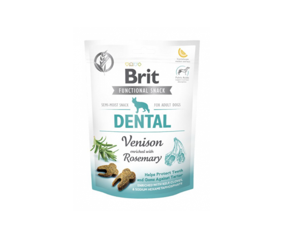brit functional snack dental venision enriched witch rosemary przysmaki dla shih tzu